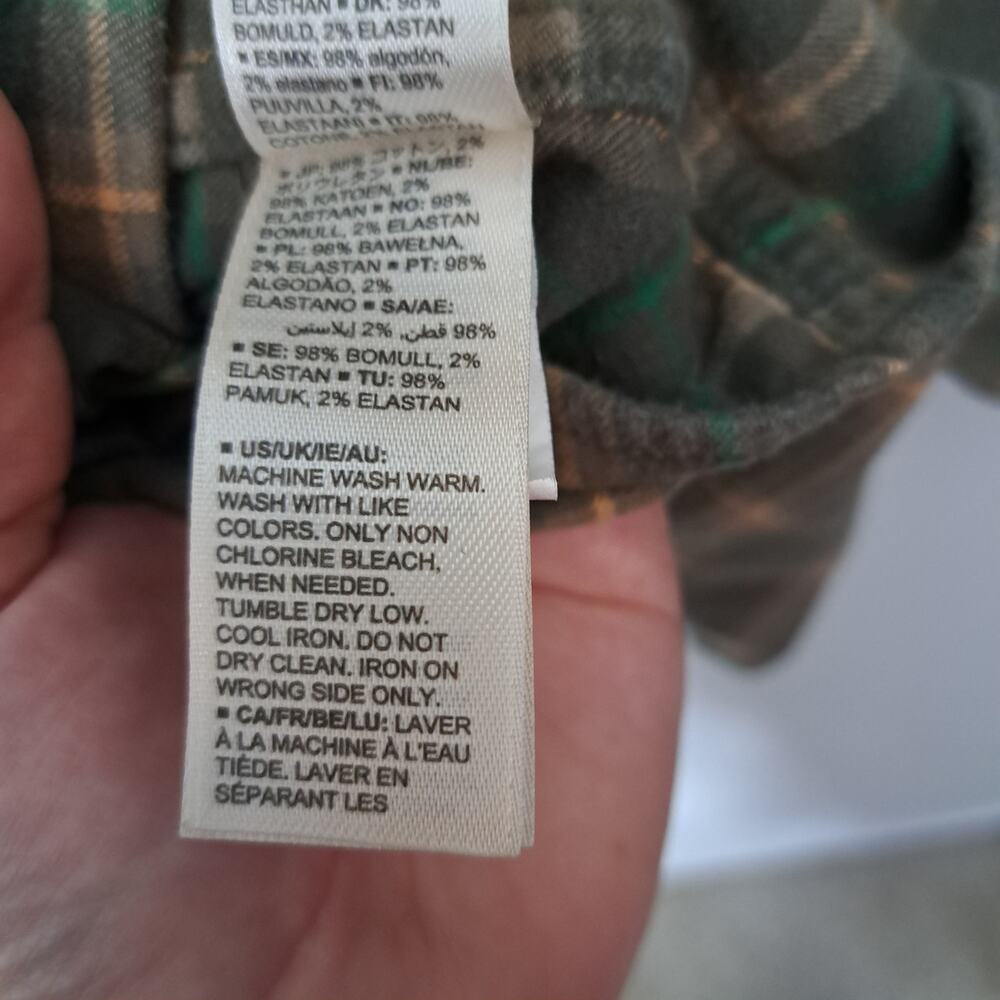 GOODTHREADS Green Plaid Button Down Long Sleeve Men's Large Tall - Picture 6 of 6